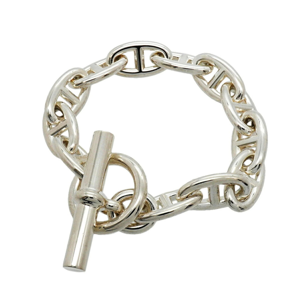 Hermes Chaine d'Ancre GM Bracelet, 12 links, Sterling Silver 925, Women's, P3...